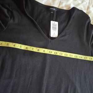 Torrid Classic Black V-Neck T-shirt Dress